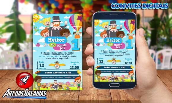 Convite Digital Mundo Bita