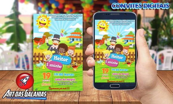 Convite Digital Mundo Bita Fazendinha