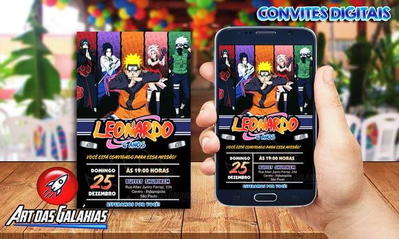 Convite Digital Naruto