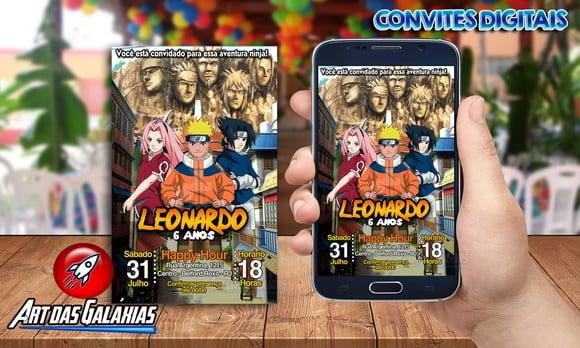 Convite Digital Naruto
