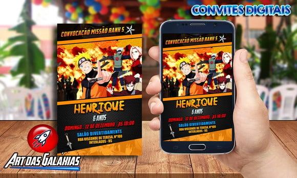 Convite Digital Naruto MOD03