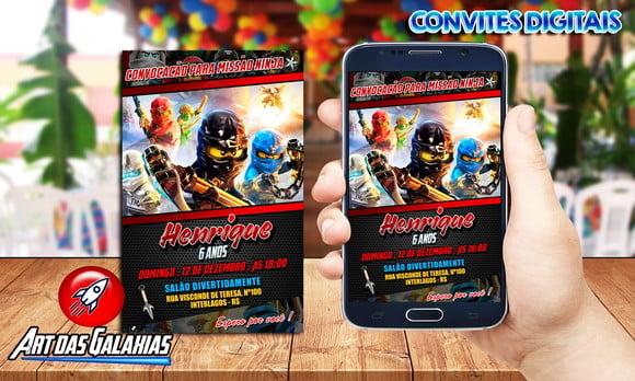 Convite Digital Ninjago MOD01