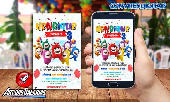 Convite Digital Oddbods