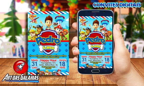 Convite Digital Patrulha Canina