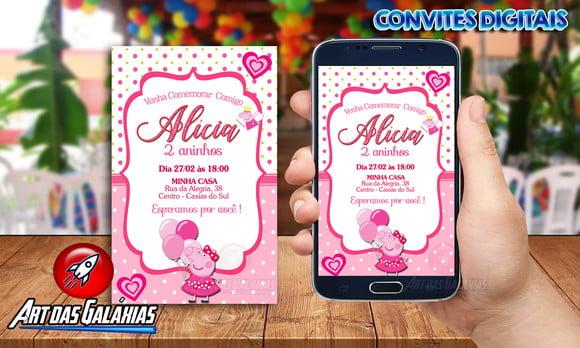 Convite Digital Pepa Pig MOD02
