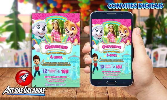 Convite Digital Patrulha Canina MOD05