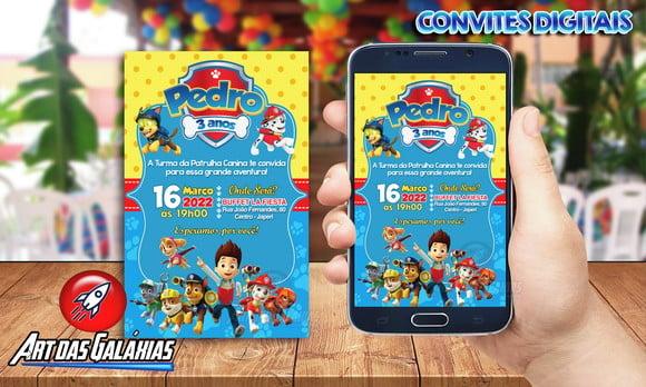Convite Digital Patrulha Canina MOD06