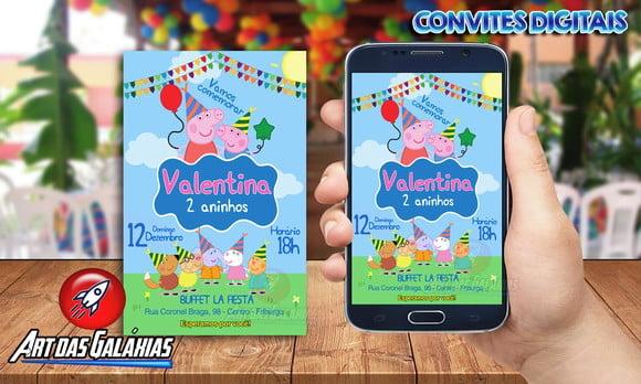 Convite Digital Pepa Pig Mod03