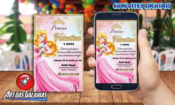 Convite Digital Princesa Aurora