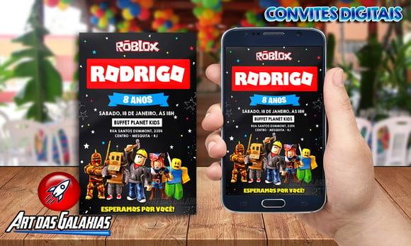 Convite Digital Roblox