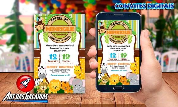 Convite Digital Safari MOD3