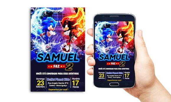 Convite Digital Sonic