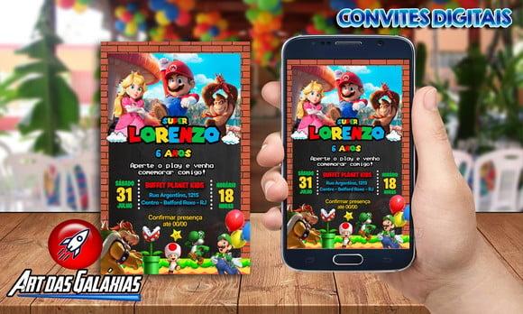 Convite Digital Super Mario