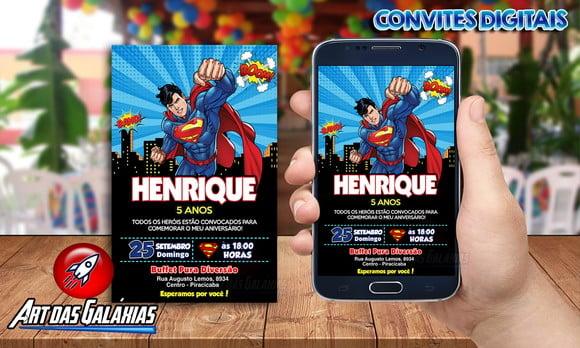 Convite Digital Superman
