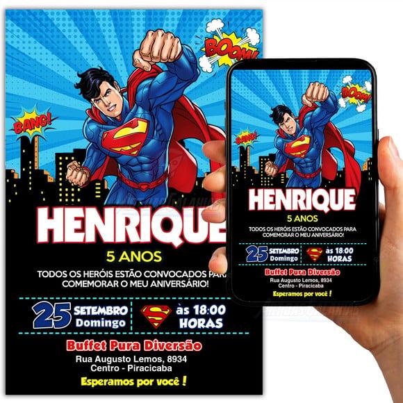 Convite Digital Superman