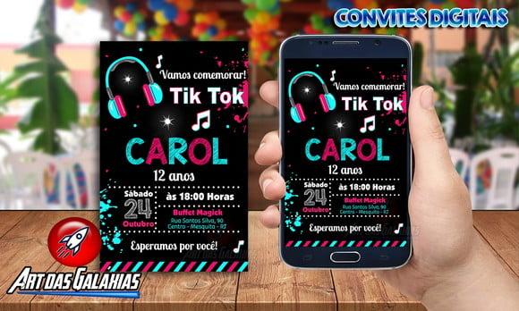 Convite Digital Tik Tok