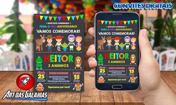 Convite Digital Toy Story