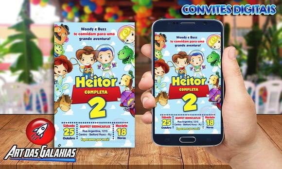 Convite Digital Toy Story