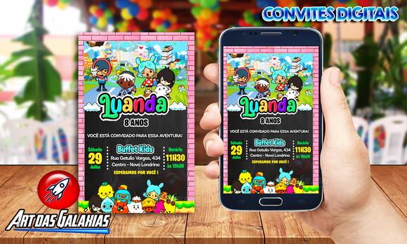 Convite Digital Toca Life World