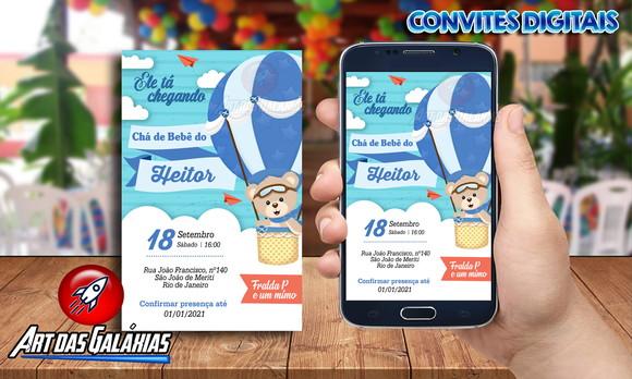 Convite Digital Ursinho Baloeiro MOD01