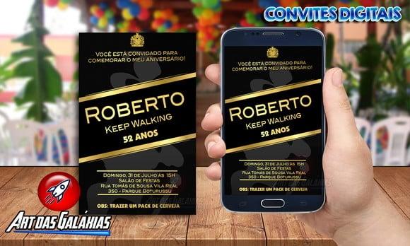 Convite Digital Whisky Black Label