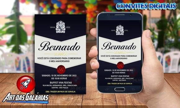 Convite Digital Whisky Ballantines
