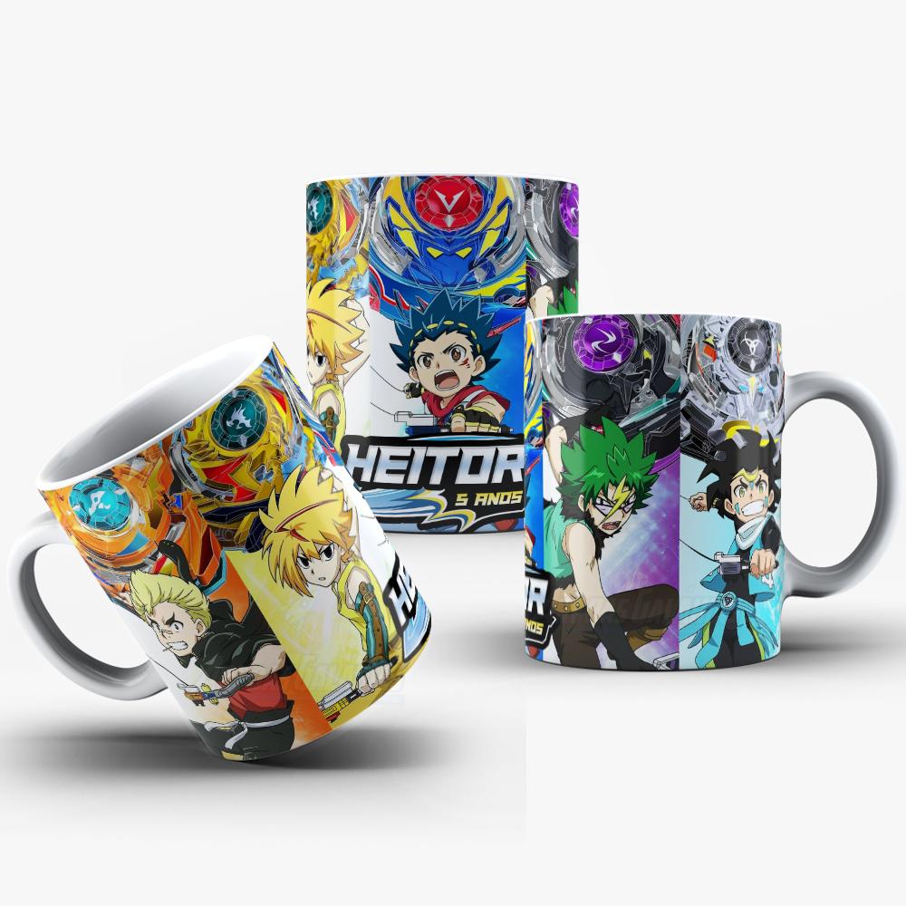 Caneca Beyblade Polímero  Personalizada