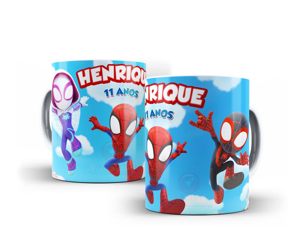 Caneca Spidey Polímero Personalizada