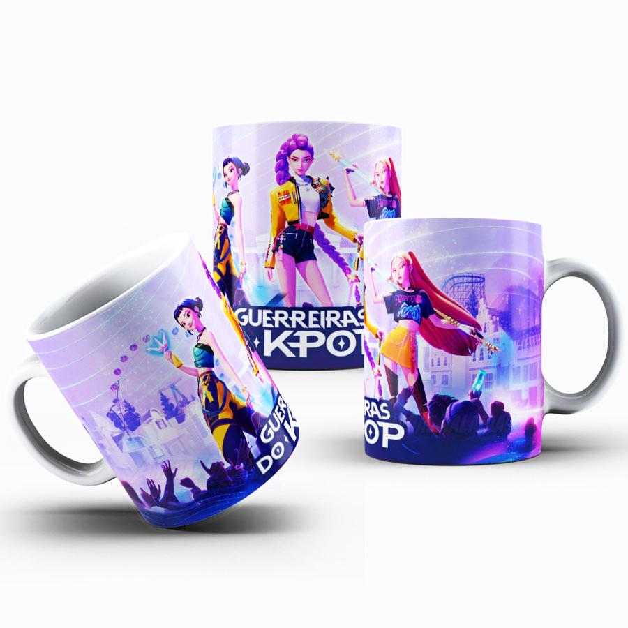 Caneca Guerreiras do Kpop Polímero Personalizada