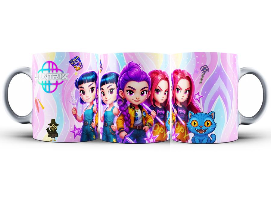 Caneca Guerreiras do Kpop Polímero Personalizada