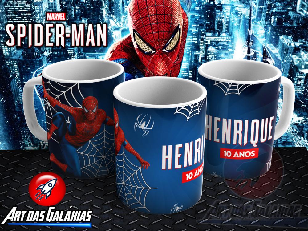 Caneca Homem Aranha Polímero Personalizada