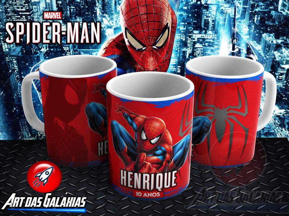 Caneca Homem Aranha Polímero Personalizada