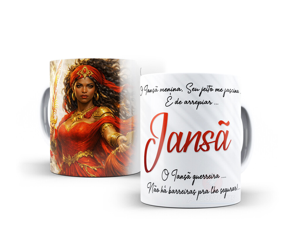 Caneca Iansã Orixás Porcelana Personalizada