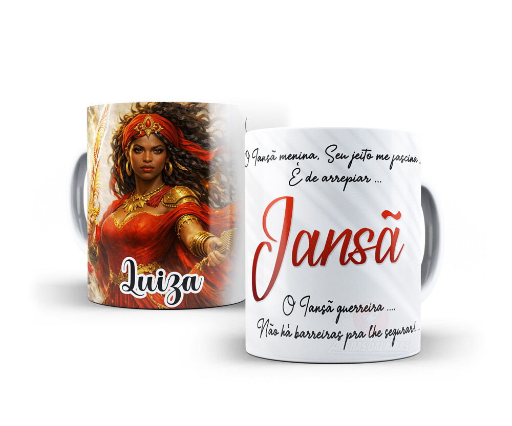 Caneca Iansã Orixás Porcelana Personalizada
