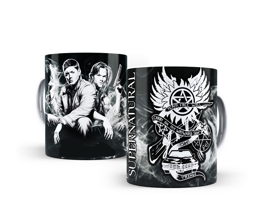 Caneca Supernatural Porcelana Personalizada