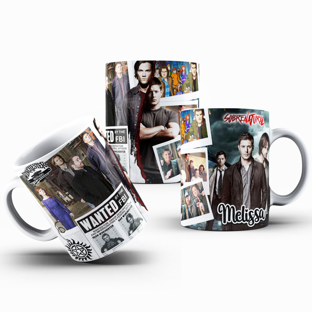 Caneca Supernatural Porcelana Personalizada
