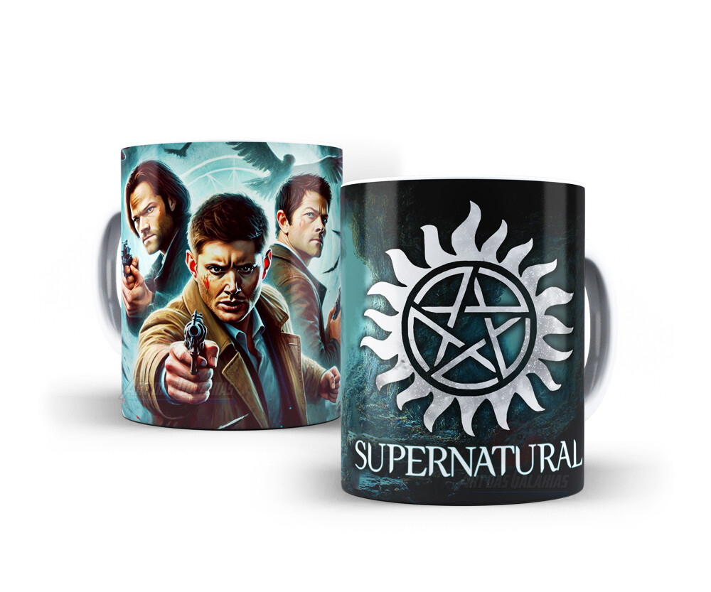 Caneca Supernatural Porcelana Personalizada