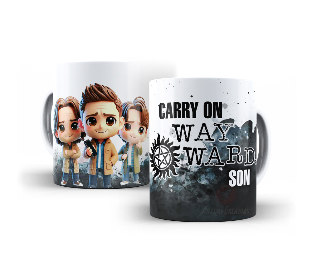Caneca Supernatural Porcelana Personalizada