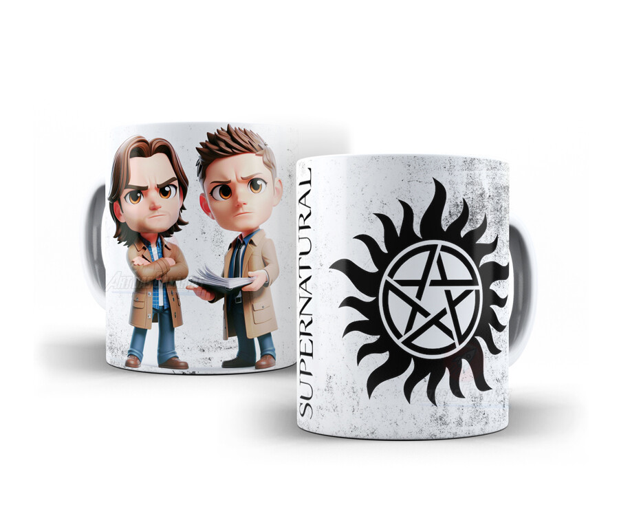 Caneca Supernatural Porcelana Personalizada