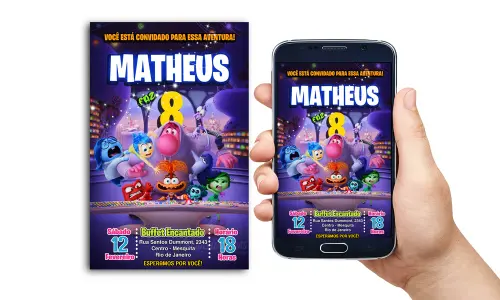 Convite Digital Divertidamente