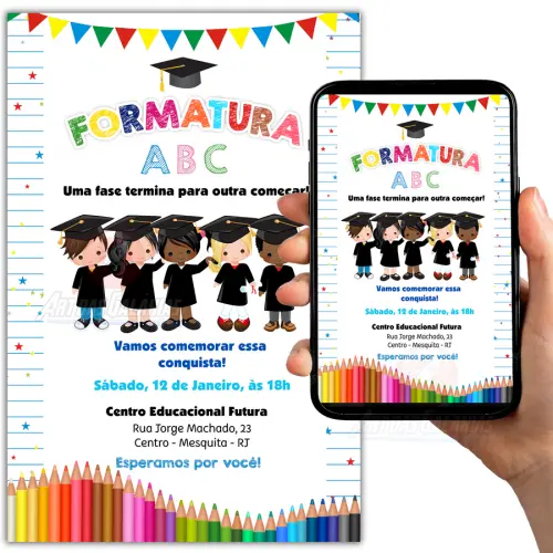 Convite Digital Formatura ABC