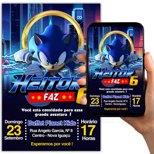 Convite Digital Sonic