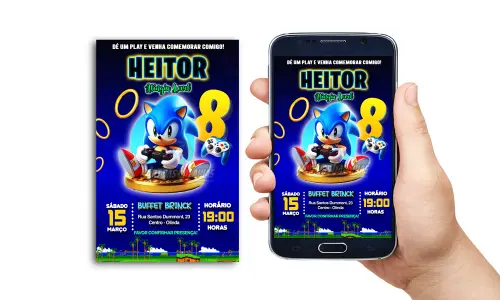 Convite Digital Sonic