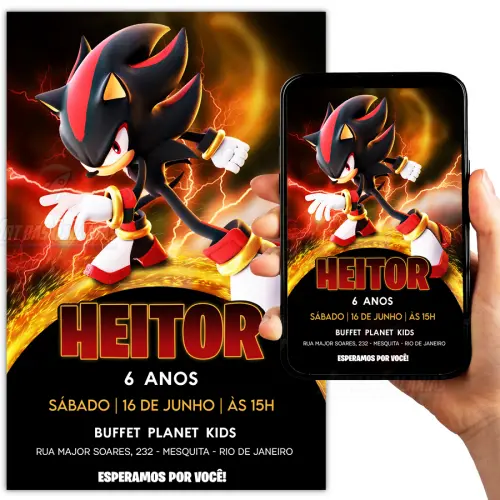 Convite Digital Shadow Sonic
