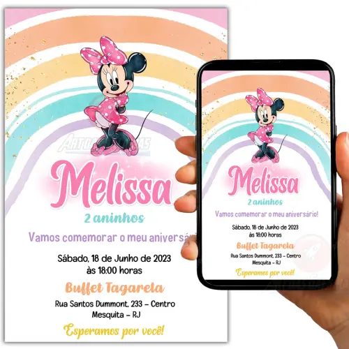 Convite Digital Minnie