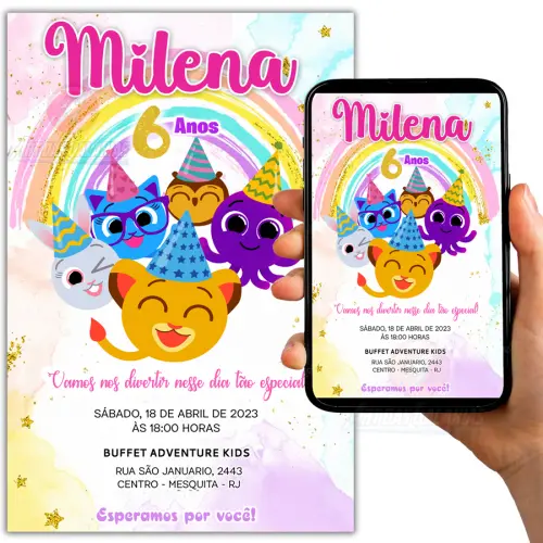 Convite Digital Bolofofos