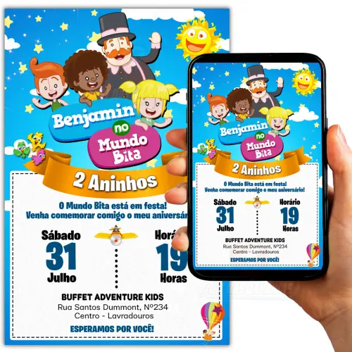 Convite Digital Mundo Bita