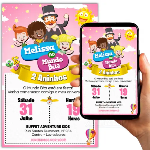 Convite Digital Mundo Bita