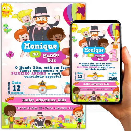 Convite Digital Mundo Bita