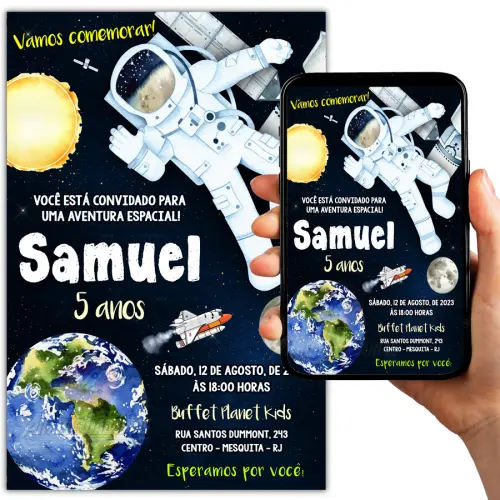 Convite Digital Astronauta